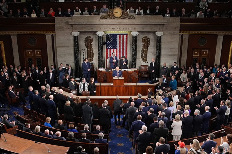 Donald Trump Delivers Joint Address To Congress